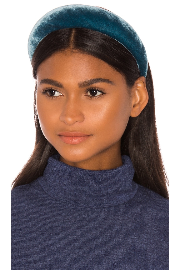 Jennifer Behr Thada Padded Silk Velvet Headband