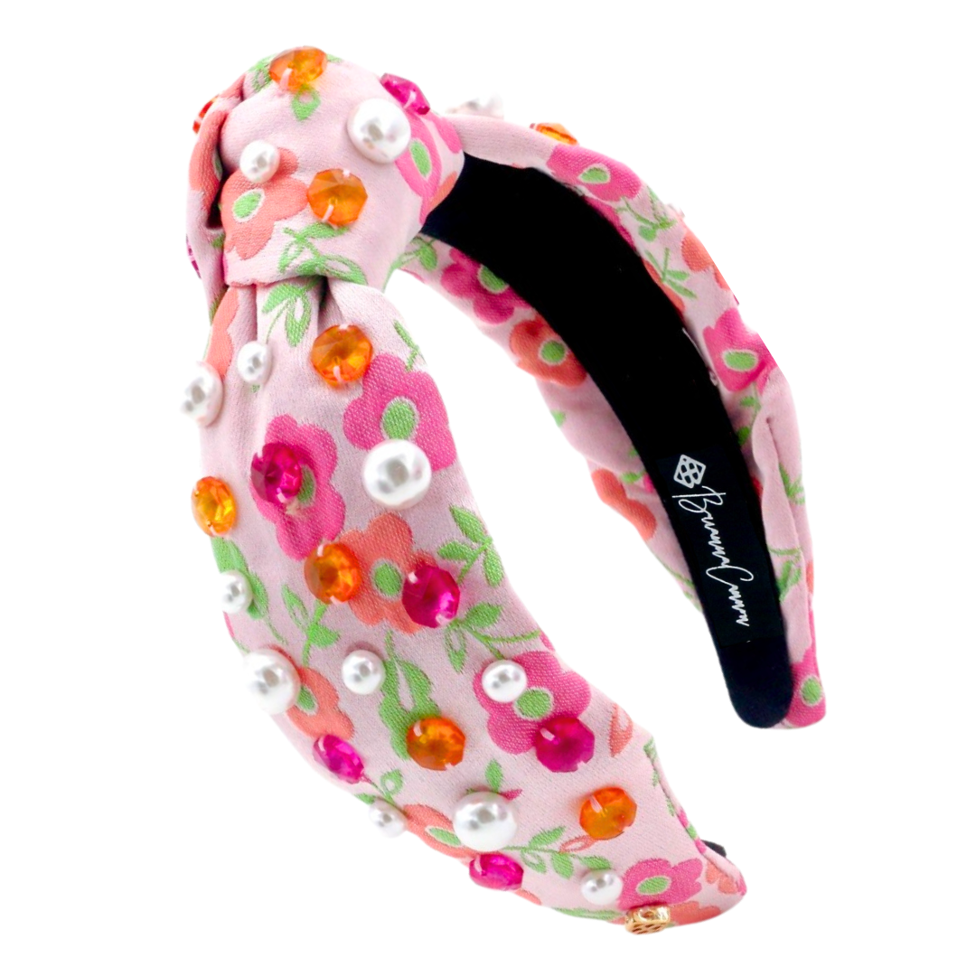 Brianna Cannon Gameday Pearl & Velvet Statement Headband