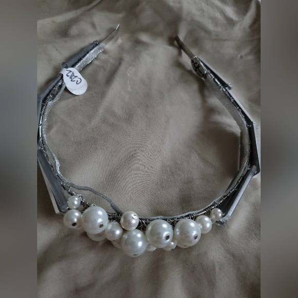 Eugenia Kim Maryn Satin & Pearl Padded Headband