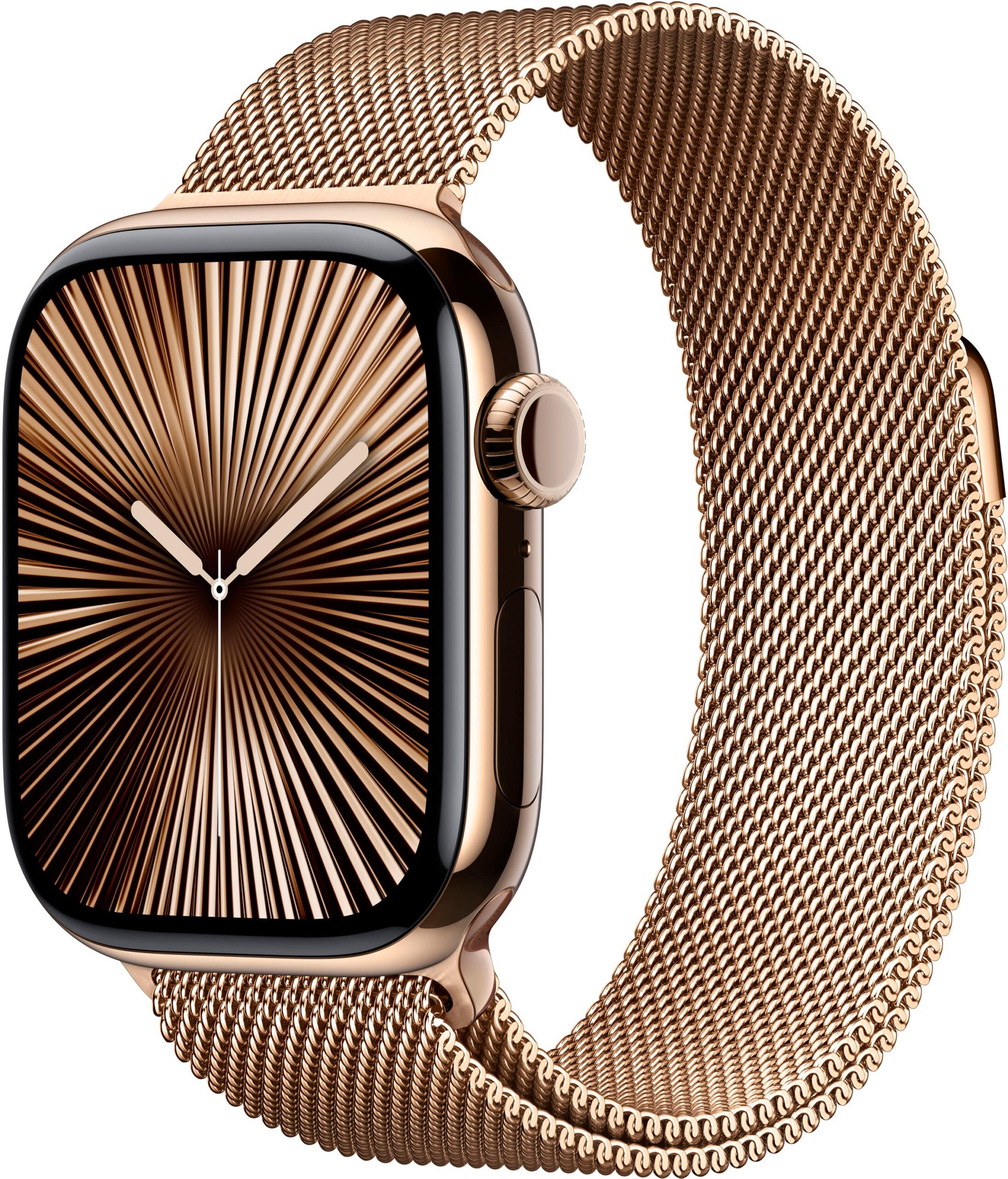 Apple Gold Milanese Loop Stainless Steel Mesh Band