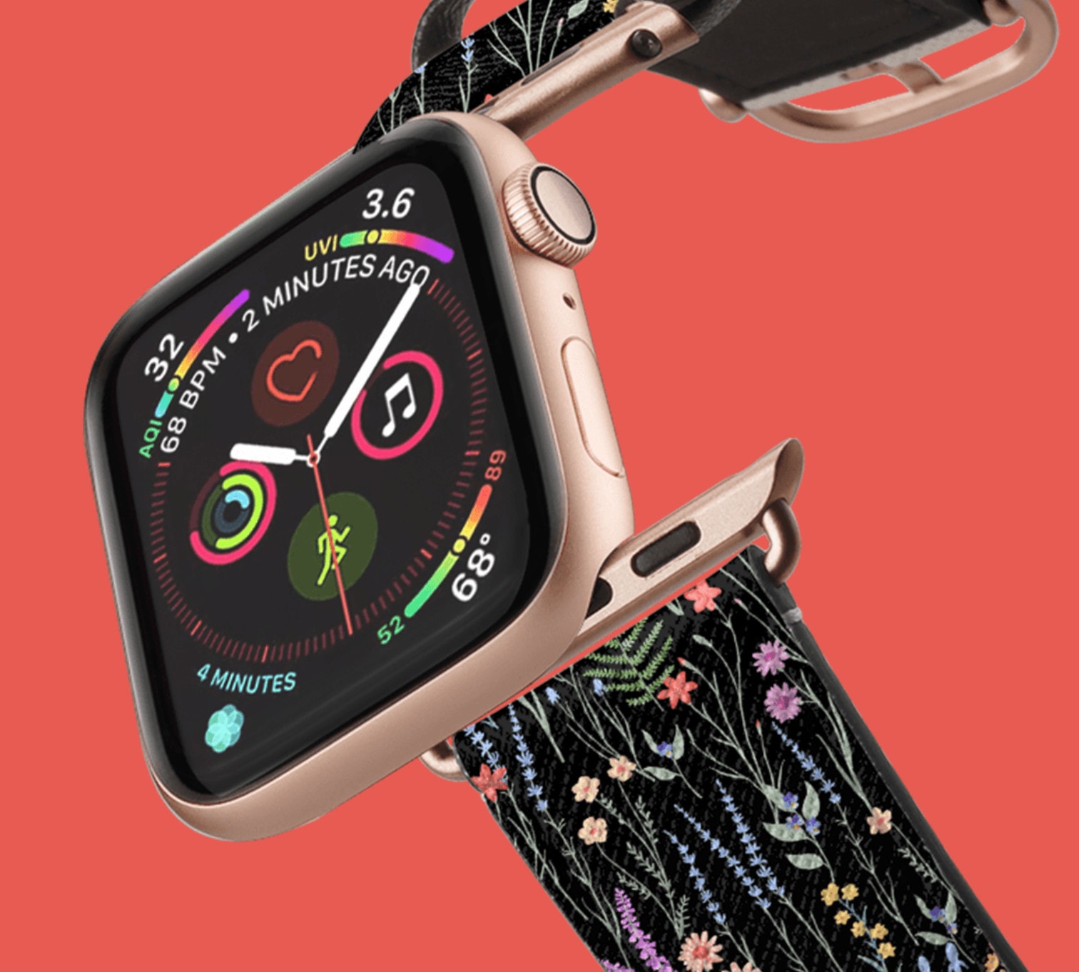 Casetify Saffiano Leather Custom Monogram Watch Band