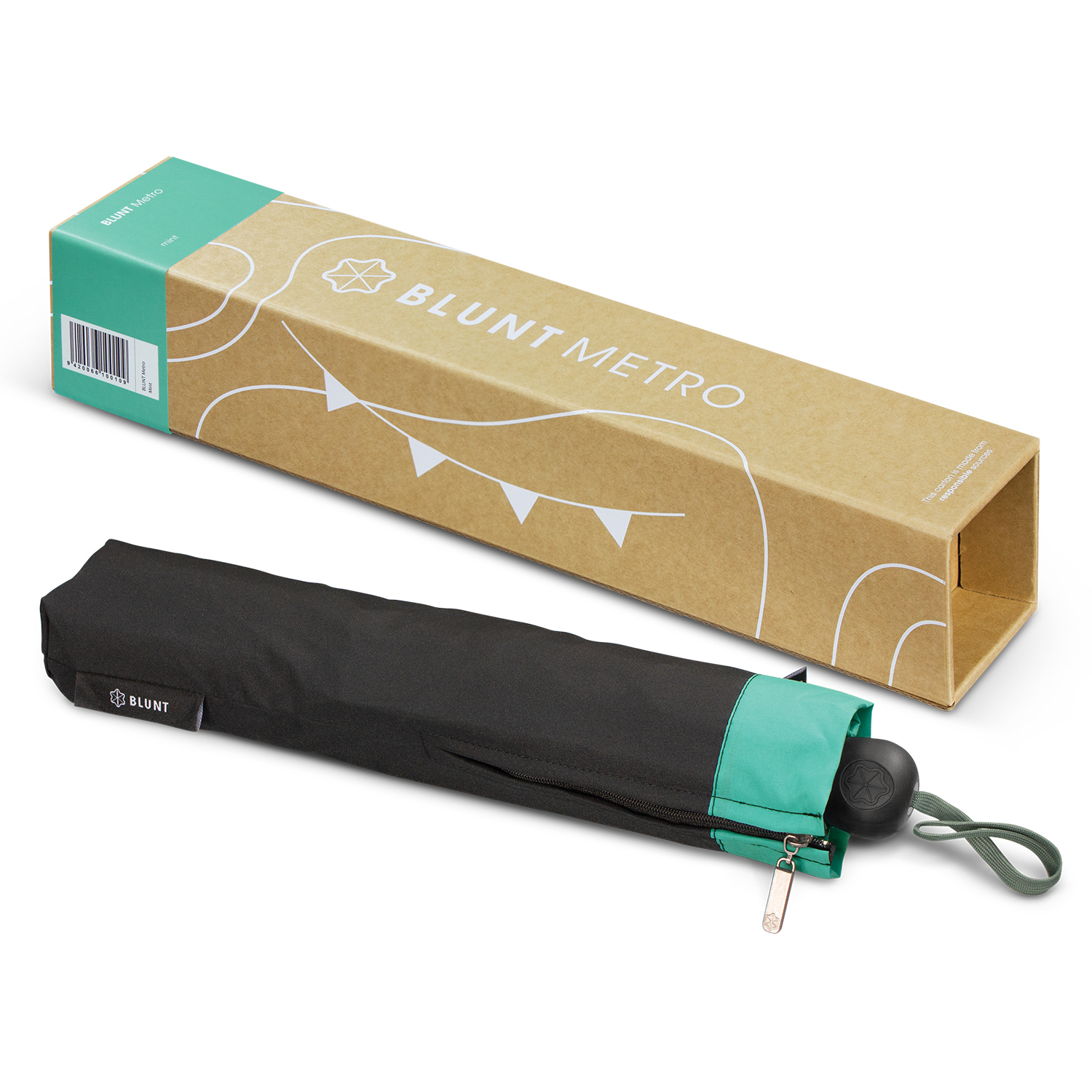 BLUNT Metro Compact Wind-Resistant Travel Umbrella